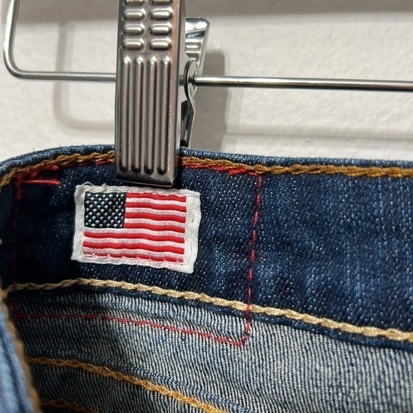 True Religion‎ Brand Jeans Low Rise Dark Wash Flare/Boot Cut Size 26 - Picture 9 of 12